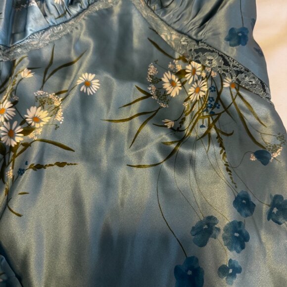 Reformation Chania Silk Dress in Blue Lago Size Medium - Picture 7 of 7